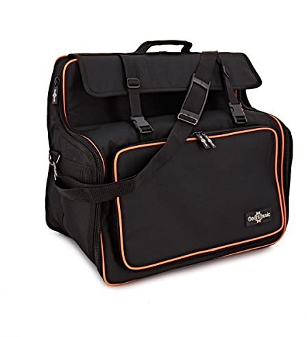 Akkordeon-Gigbag mit Schulterriemen von Gear4music 41 key/120 Bass | Strapazierfähige 15mm Polsterung mit verstärktem Deckel, verstellbare gepolsterte Gurte, abnehmbarer Schultergurt