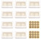 Lanjue 10 Packs Cupcake Boxes, 2 Holes Cupcake Boxes with Window and Inserts White Cardboard Muffin Boxes Cupcake Holder with 24 Pcs Stickers for Cupcake Cookies or Muffins (2 hole)