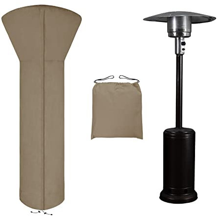 Easy-Going Housse de chauffage de terrasse avec fermeture éclair et sac de rangement, housse imperméable pour chauffage d'extérieur résistante à la poussière, aux UV et au vent (225 x 83 x 48,3 cm (H