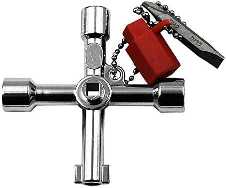 SZCXDKJ (6-Way) Radiator Key - Electricity, Gas & Water Tap Key Wrench