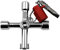 SZCXDKJ (6-Way) Radiator Key - Electricity, Gas & Water Tap Key Wrench