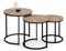 IDMarket - Lot de 3 Tables Basses gigognes Detroit Rondes 35/40/45 Design Industriel