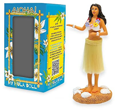 Figurine Hawaienne Danseuse Accessoire Voiture Gadget Van Life Objet Decoration Tableau de Bord Camping Car poupée sur Ressort Qui Danse idee Cadeau Insolite Originale Dashboard Hula Doll Hula Girl