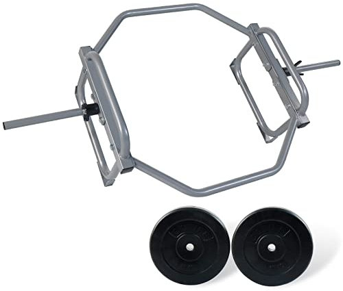 ZERRO Hex Bar Trap Bar Hantelstange mit Gewichten Olympic Bar für Kniebeugen Kreuzheben Schulterheben