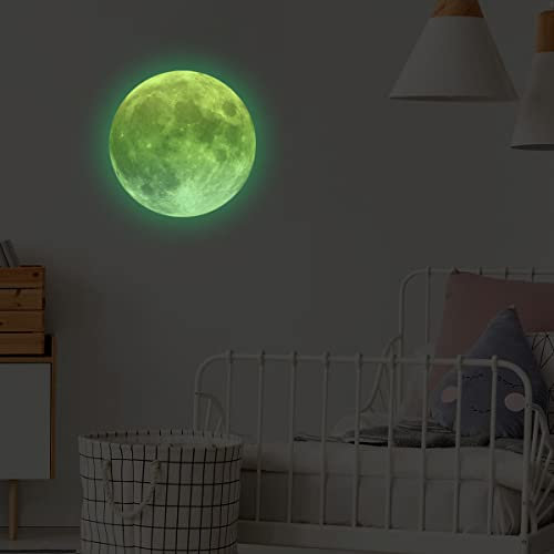 KAMEUN Leuchtsterne Selbstklebend Wandsticker, Sterne und Mond Sternenhimmel Aufkleber Wanddeko, Leuchtsticker Wandtattoo für Kinderzimmer Schlafzimmer…