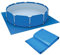 Lona de suelo para piscina, cubierta de suelo de piscina, plegable, alfombra rectangular impermeable para piscina, para marco de piscina y piscinas sobre el suelo (396 x 396 cm)