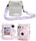 Per Custodia Mini 12, Custodia Per Fotocamera Istantanea Custodia Protettiva Per Fotocamera con Tracolla e Adesivo, Custodia Per Fotocamera Istantanea Mini 12 (Viola)