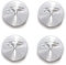 PREWIZ 4 Stück Nabendeckel für Tesla Model S Model 3 Model X Model Y 56MM, Radnaben-Mittelabdeckungen Nabenkappen Felgendeckel Radnabenkappen, Wheel Caps Ersatz für Autozubehör Verwendet,D