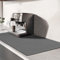 TENQUAN Alfombrilla de Secado para Cocina Estera absorbente de agua de 60x40cm con Fondo Antideslizante Estera para Máquina de Café Alfombrilla Escurreplatos Protector de Encimera(Gris Oscuro)