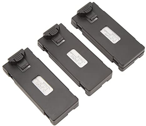 BROLEO 3,7-V-RC-Lithiumbatterie, RC-Flugzeug-Lithiumbatteriesatz 3 Stück, Einfach zu Transportieren für E88Pro (2600 mAh)
