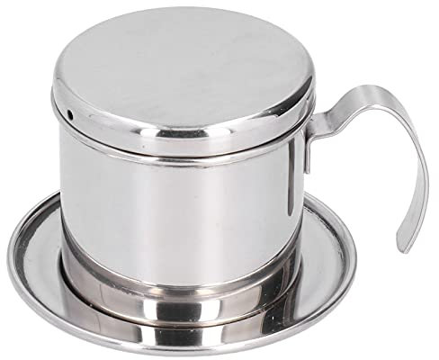 Vietnam-Kaffeekanne, Vietnam-Kaffeefilter, Edelstahl-Kaffeekanne, Traditionelle Wiederverwendbare Edelstahl-Kaffeekanne Für Cafés, Silberne Traditionelle Edelstahl-Kaffeekanne