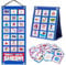 Hnyoou Visual Timetable, 96 Pcs Children Visual Daily Routine Chart, 2-in-1 Learning Aid Picture Cards to Support Speech, Autism, Communication in Preschool, Preschool Daily Routine Sheet, Blue