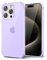 Svanove Custodia Transparente in Silicone TPU Morbido per iPhone 15 Pro Max, con Protezione Antichoc e per la Camera, Lilla