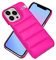 FANCOOFF Puffer Phone Case, Compatible with iPhone 15 Pro,Cute Pattern Anti-Scratch Down Jacket Soft Touch Material 3D Protective Shockproof Phone Cases, Pink for iPhone 15 Pro.