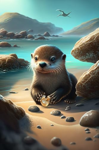 Puzzles für Erwachsene, 500 Teile, Strand-Otter-Holzpuzzle – großes pädagogisches Puzzle-Kunstwerk für Erwachsene – herausfordernde und lustige Aktivität – Heimdekoration Geschenke