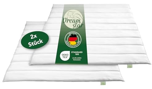DREAMSTAR 2er Set Winter Bettdecken für die kalte Jahreszeit | warme Steppdecken ideal für den Winter | waschbar 40 Grad | Öko-TEX® | Winterbettdecke | 155 x 220 cm
