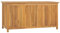 Homgoday Gartenbox mit Deckel Garten Aufbewahrungsbox Auflagenbox Gartentruhe Kissenbox Kissentruhe Auflagentruhe Holztruhe Garten Kiste 114x50x58 cm Massivholz Teak