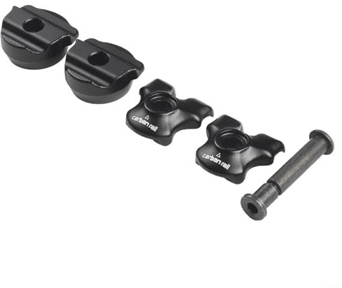 Morsetto reggisella per bicicletta, 7 x 9/7 x 7 mm, in acciaio al carbonio, nero con clip ovale e rotonda (7 x 9 mm)