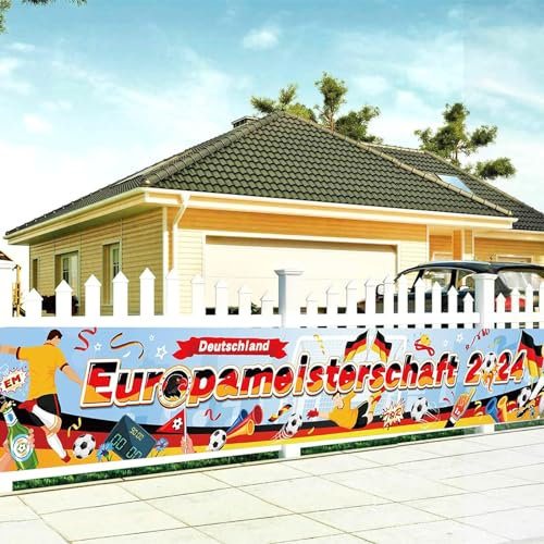 Em 2024, Fußball em 2024 Deko, Fahnen Für Fußball Euro 2024 Banner Für EM 2024 Fußballdekorationen, Haus Garten Bar Party Deko Party-Dekoration