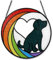 Gedenkgeschenk für Hunde, Buntglas, Fensterdekoration, Regenbogenbrücke, Sonnenfänger, dekorativ für Hundeliebhaber, Haustiergeschenk