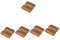 COLLBATH 5 Set di Robusti Vassoi da tè in Legno Porta Pane Multiuso per Uso Domestico per Intrattenere 2 Pezzi * 5