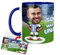 Anak Anak Tazas desayuno Futbol - Taza personalizada con caricatura y nombre - Tazas originales para regalar fanáticos futbol - Taza de futbol Español - Tazas de cafe 350 ML - Regalos (Real Sociedad)
