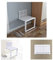 ASBEQUZBE Klappbarer Wandstuhl, 4 cm, unsichtbarer, an der Wand montierter Schuhwechselhocker, klappbarer Sitz, 150 kg belastbar/weiß Stabilize