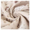 3M Leinenstoff Bedruckt Meterware 150CM Breit Beige Stoff aus Baumwolle und Leinen Mit Blumenmuster zum Nähen Dekostoff Vorhangstoff Leinenoptik Tischtuch Bastelstoffe für Sofa Taschen DIY