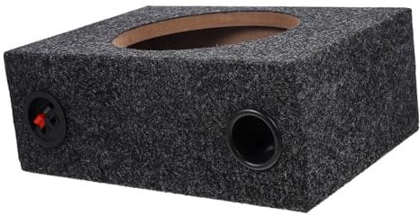 COSMEVIVI Car Sub Box 8 Inch Sealed Carpeted Subwoofer Enclosure Underseat Bass Subwoofer Diy Car Audio Kit