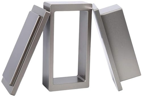 Ouitble Molde Pre Prensa de Rosin Rectángulo 4 cm x 8.5 cm Moldes Rectangulares de Pre-Prensa de Aluminio Rosin Pre Press Mold Metálico para Extracción DIY