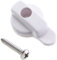 CChiai White Screen Door Lock Replacement Latch Lock Sliding Screen Door Lock with Screws for Sliding Latch French Wood Hinged Screen Door Patio Door Sliding Door Patio Door
