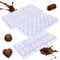 Dubaï Lot de 3 moules à chocolat en plastique dur de qualité alimentaire pour Dubaï Chocolat Rectangle Cœur profond Moule à chocolat pour pralines bonbons DIY Ustensiles de cuisson pour Saint Valentin