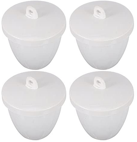 Homoyoyo 4pièces Creuset De Fusion Céramique avec Couvercle Plat à Creuset pour Or Et Autres Métaux Précieux