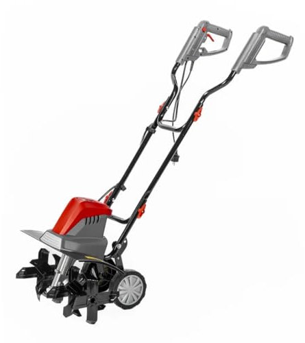 Elektro-Motorhacke Garden DEDRA Stark 1500W mit Transporträder, Arbeitsbreite 45 cm, Gewicht 13kg, Kunststoff Metall, gartenfräse, Konturierter, ergonomischer Griff