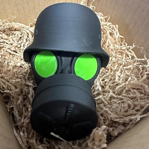 Oniissy Capuchon de protection en plastique pour attelage de remorque avec casque et visière avec couleur des yeux, housse de boule d'attelage pour remorquage de voiture (vert)
