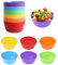 GIDWRIY 18 Pezzi Ciotole Plastica Cucina,Ciotolina Plastica Colorate,Scodelle Colazione Bambini,Ciotole per Patatine Festa Compleanno,Insalatiera Piccola,Scodelle per Zuppe,Ciotola Cereali per Frutta