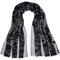 FRAAS Stola mit Weihnachts-Motiven - 90 x 180 cm - leichts Tuch für Damen und Herren Blauweiss