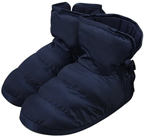 Qchomee Hausschuhe Unisex Hüttenschuhe Winterhausschuhe Warm Gefüttert Pantoffeln Stiefel Indoor Outdoor Daunenschuhe Anti-Skid Slippers Hüttenstiefel Winter Gummisohle Wärmeschuhe