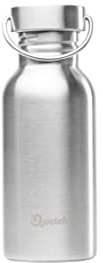 QWETCH - Gourde Simple Paroi INOX 500ml - Gourde Nomade Ultra Légère - Etanche, sans BPA & Réutilisable - Gourde Non Isotherme pour Sport, Voyage, Bureau, Randonnée
