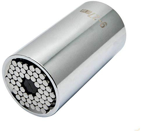BE-Tool Adaptateur de douille universel 9-27 mm 1/2 Clé à douille universelle Adaptateur de perceuse électrique Outil de réparation manuel multifonction pour l'industrie automobile (lot de 1)