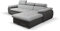 Ecksofa mit Schlaffunktion Eckcouch mit Bettkasten Sofa Couch L-Form Polsterecke für Wohnzimmer, Schlafsofa Sofagarnitur Wohnlandschaft - 284x196x99cm - NILUX (Hellgrau+ Dunkelgrau, Ecksofa Rechts)