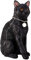 Schwarze Katze Figur H 40 cm Gartenfigur