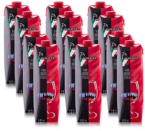 Piacere Vino Rosso Italia, Rotwein, trocken, (12x 1,0 l)