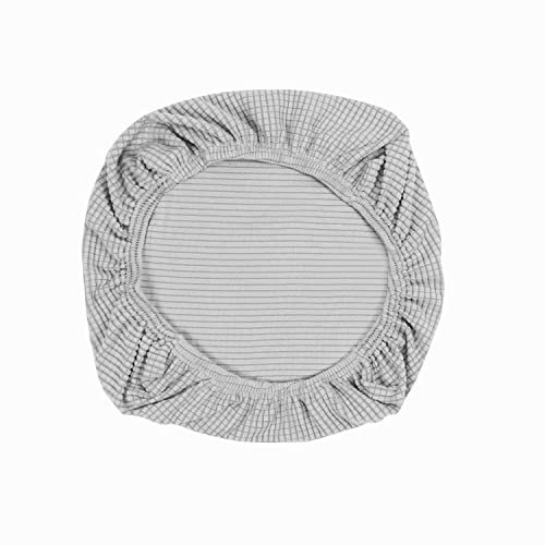 Yikko Elastic Stretch Spandex Stuhl Sitzbezüge Schonbezüge Waschbare Passform für Bürostühle, Esszimmerstühle, Bar Hochzeitsfeier Dekor (1, Silber)