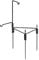 Tentock Camping Holzofen Tragbarer Faltbarer Backpacking Herd Holzofen mit integrierten Haken für Picknick Grillen Wandern Jagd