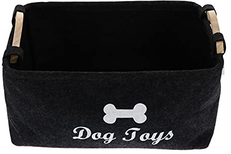 Hund Spielzeug Lagerung Korb- Hund Spielzeug Bin Lagerung Box Körbe Organizer mit Griffe Faltbare Pet Spielzeug Boxen