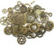 HERZWILD Steampunk Zahnräder 40pcs Metall Armbanduhr Zahnrad Charms Vintage Steampunk Zahnräder Anhänger Charms Zahnraeder Steampunk Anhänger Metall für Schmuck Basteln (Bronze)