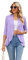 Famulily Women's Lightweight 3/4 Sleeve Cardigans, Flowy Loose Coverups Dusters Spring Summer Blazers Cardigans (L, Purple)