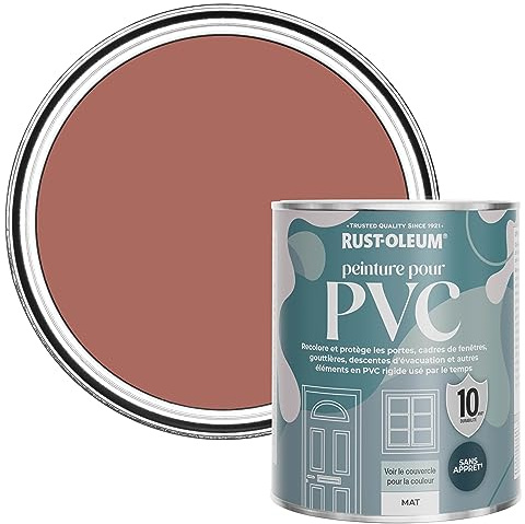 Rust-Oleum Red uPVC Door and Window Paint in Matt Finish - Salmon 750ml