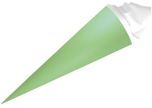 PAINT IT EASY NEU Schultüte/Zuckertüte rund geklebt mit Filzmanschette, 70cm, Mint